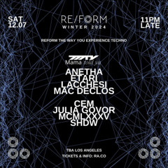 RE/FORM Winter 2024 DJ Contest: Alex Cordova