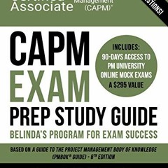 [READ] KINDLE 🎯 CAPM Exam Prep Study Guide: Belinda's All-in-One Program for Exam Su