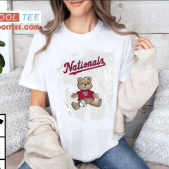 Teddy Bear Girl Washington Nationals Baseball Shirt
