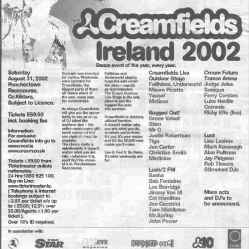 Agnelli and Nelson at Creamfields Ireland 2002 [31.08.02]