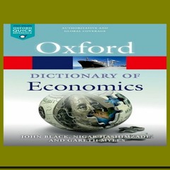 Pdf free^^ A Dictionary of Economics Free Book By Nigar Hashimzade