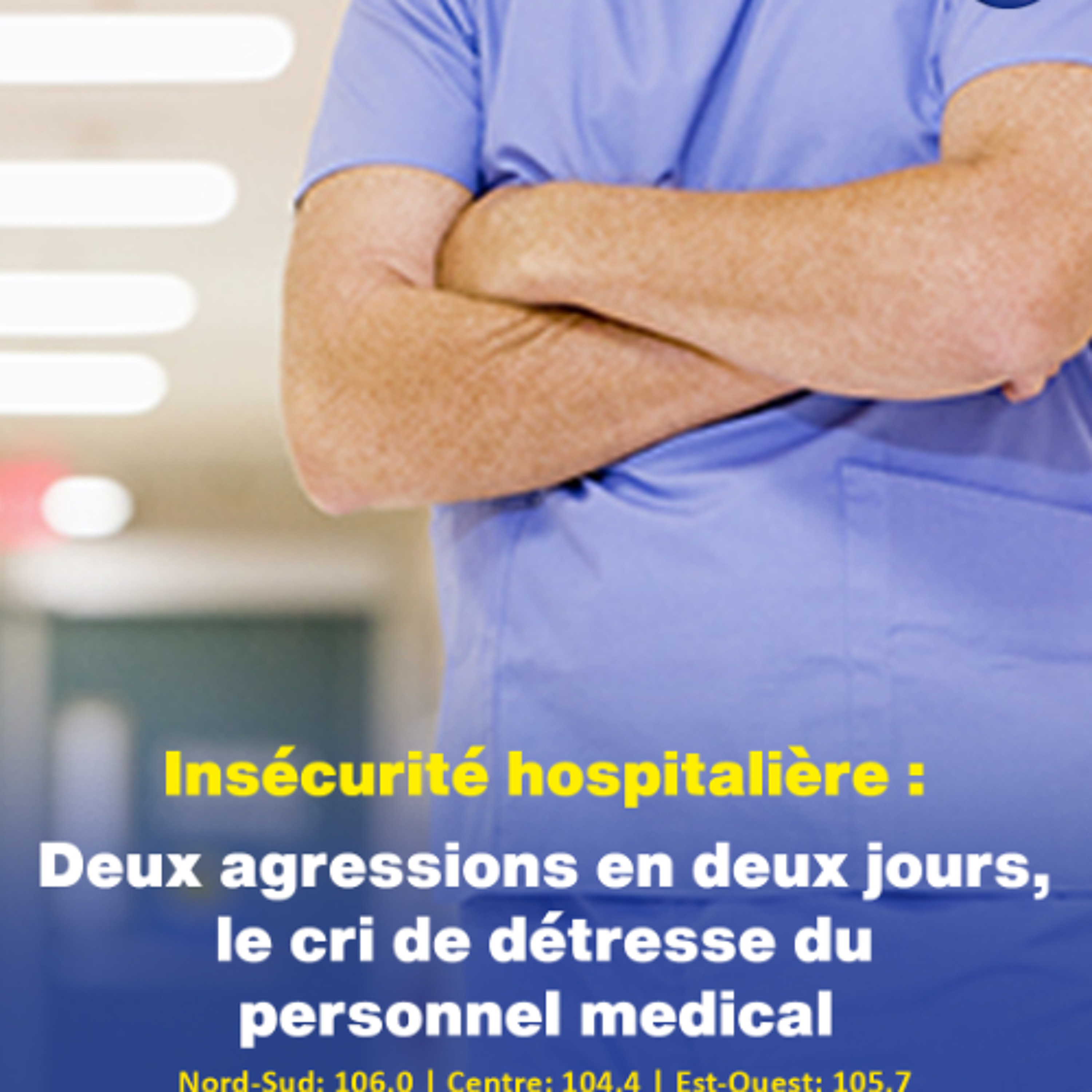 Insécurité hospitalière : Deux agressions en deux jours, le cri de détresse du personnel medical
