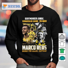 Premium Dortmunder Junge Schwarzgelbe Legende Fr Immer Marco Reus Danke Fr Alles Captain Shirt