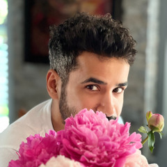 Hiding behind the flowers