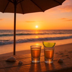 Flip flops and Tequila Shots