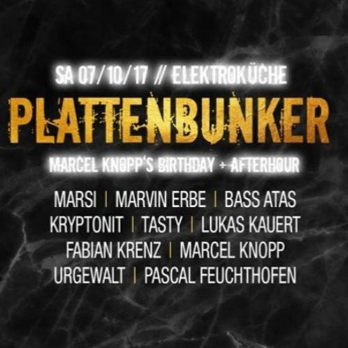 Marcel Knopp - 5 Jahre Plattenbunker & MyBirthday Rave @ Elektroküche, Köln (07_10_2017)