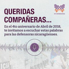 Queridas compañeras nicaragüenses...