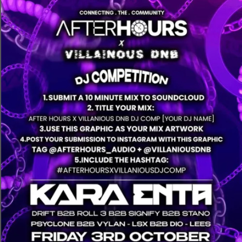 AFTER HOURS X VILLIANIOUS DNB DJ COMP [TOMMY]