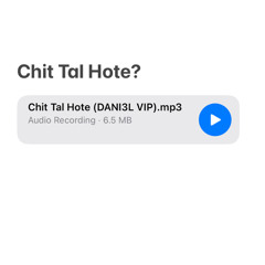 Chit Tal Hote (Unkreative Remix)(DANI3L VIP)