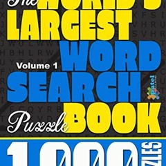 ❤️ Read The World's Largest Word Search Puzzle Book: 1,000 Puzzles (Vol. 1) by  Patel Puzzle Boo