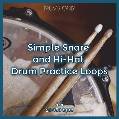 Stream 100 Bpm Simple Snare and HiHat Drum Beat in 4/4 by Drums Only