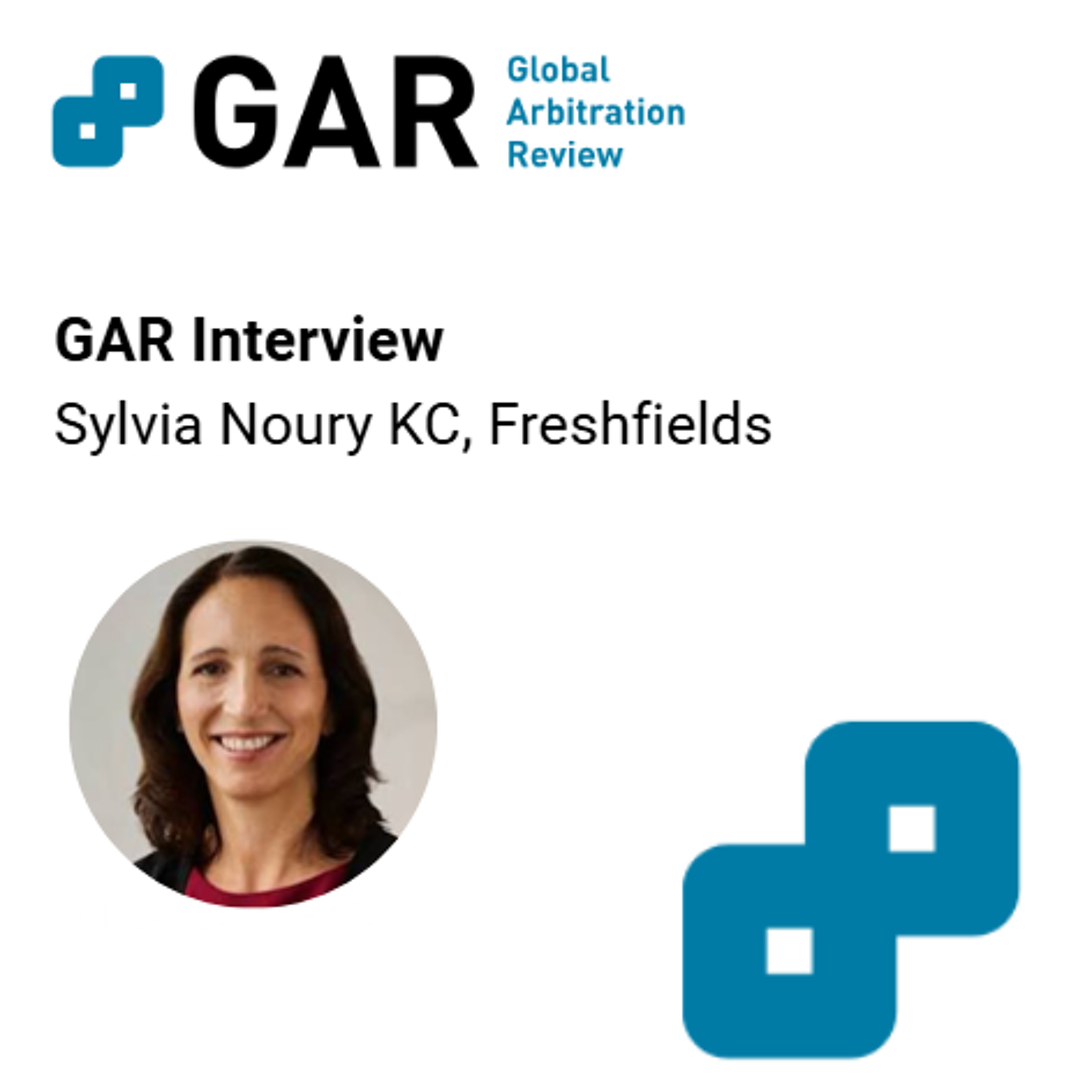 GAR Interview – Sylvia Noury KC, Freshfields episode artwork