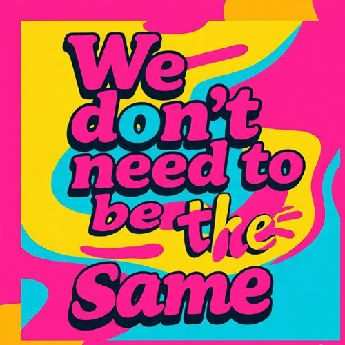 We don’t need to be the same