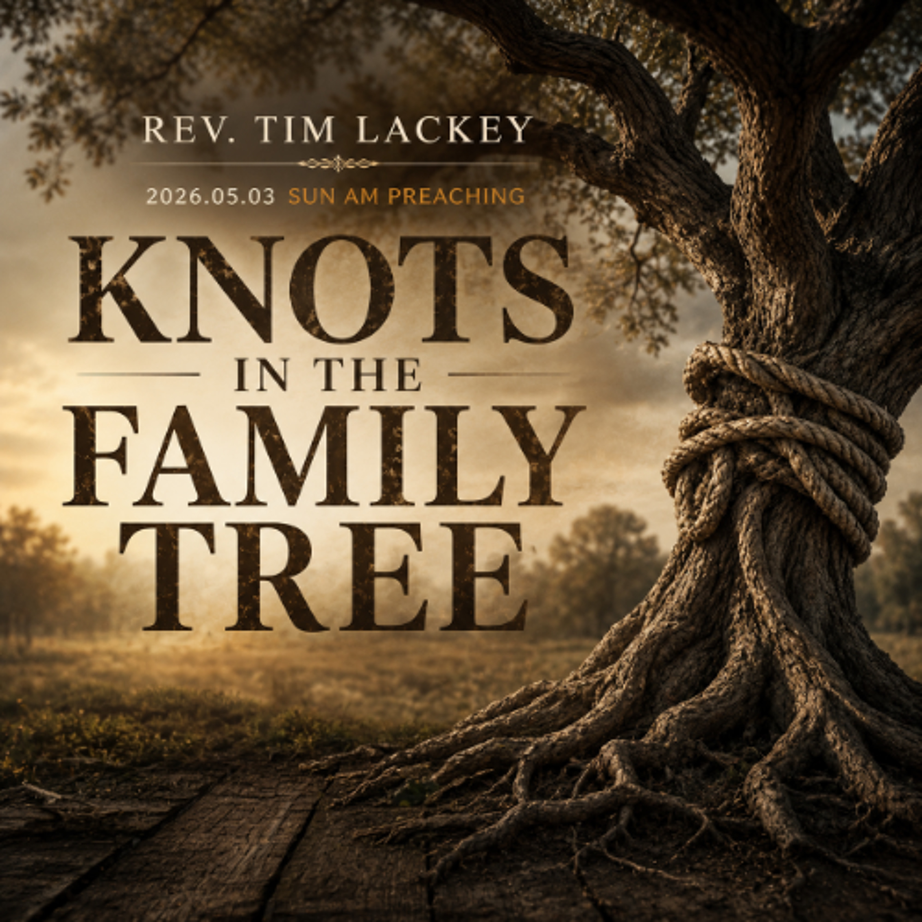 Rev. Tim Lackey - 2026.05.03 SUN AM PREACHING - Knots In The Family Tree episode artwork
