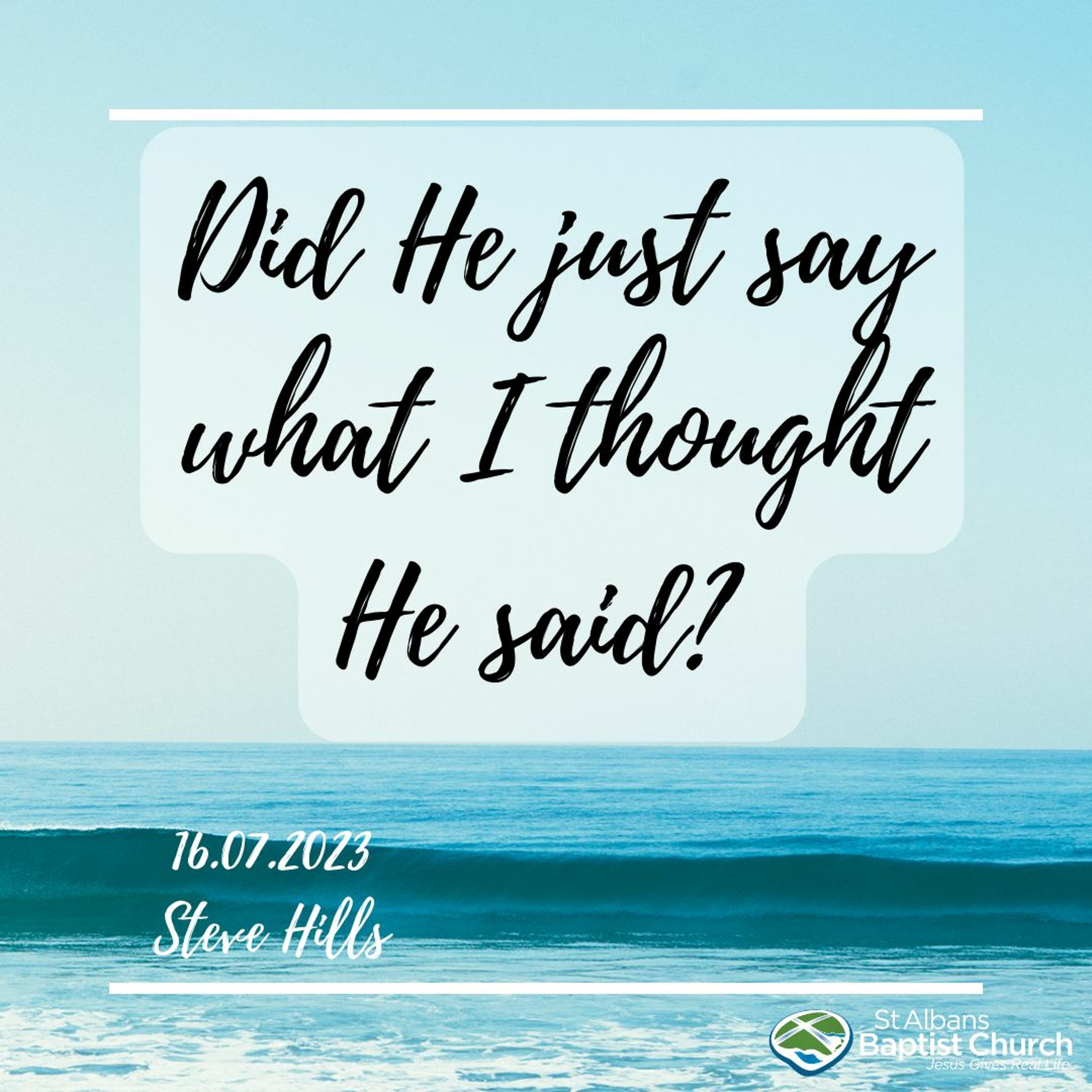 16.07.2023 - Did He just saw what i thought He said? - Steve Hills episode artwork