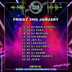 House Fusion Radio "Midnight Vibes #27" Jan. 24th, '25