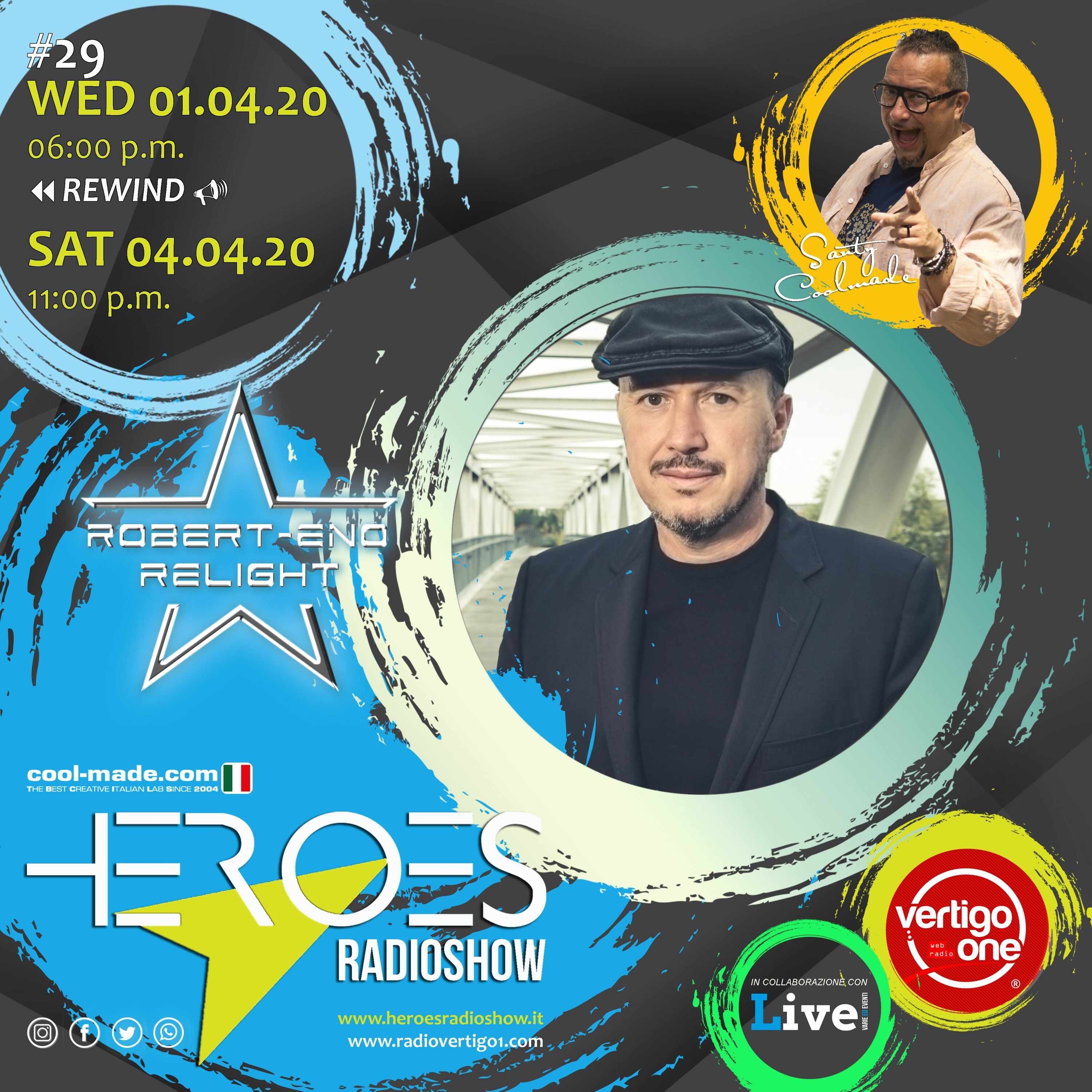 #29/2019-20> HEROES RadioShow - Special Guest ROBERT ENO RELIGHT ORCHESTRA episode artwork
