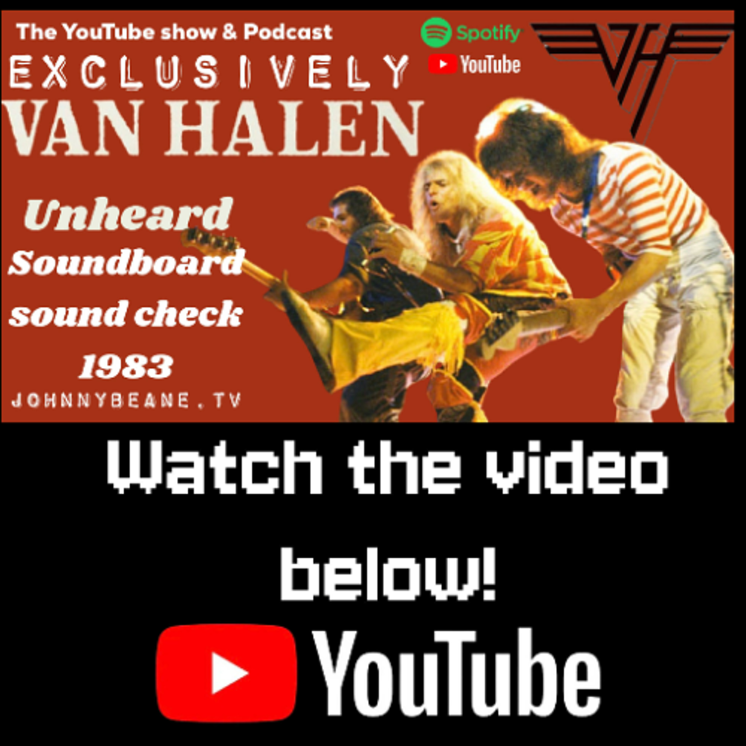 Exclusively Van Halen: 🔥 UNHEARD Van Halen 1983 Soundboard Soundcheck! EVH Jams! 12/25/25 episode artwork