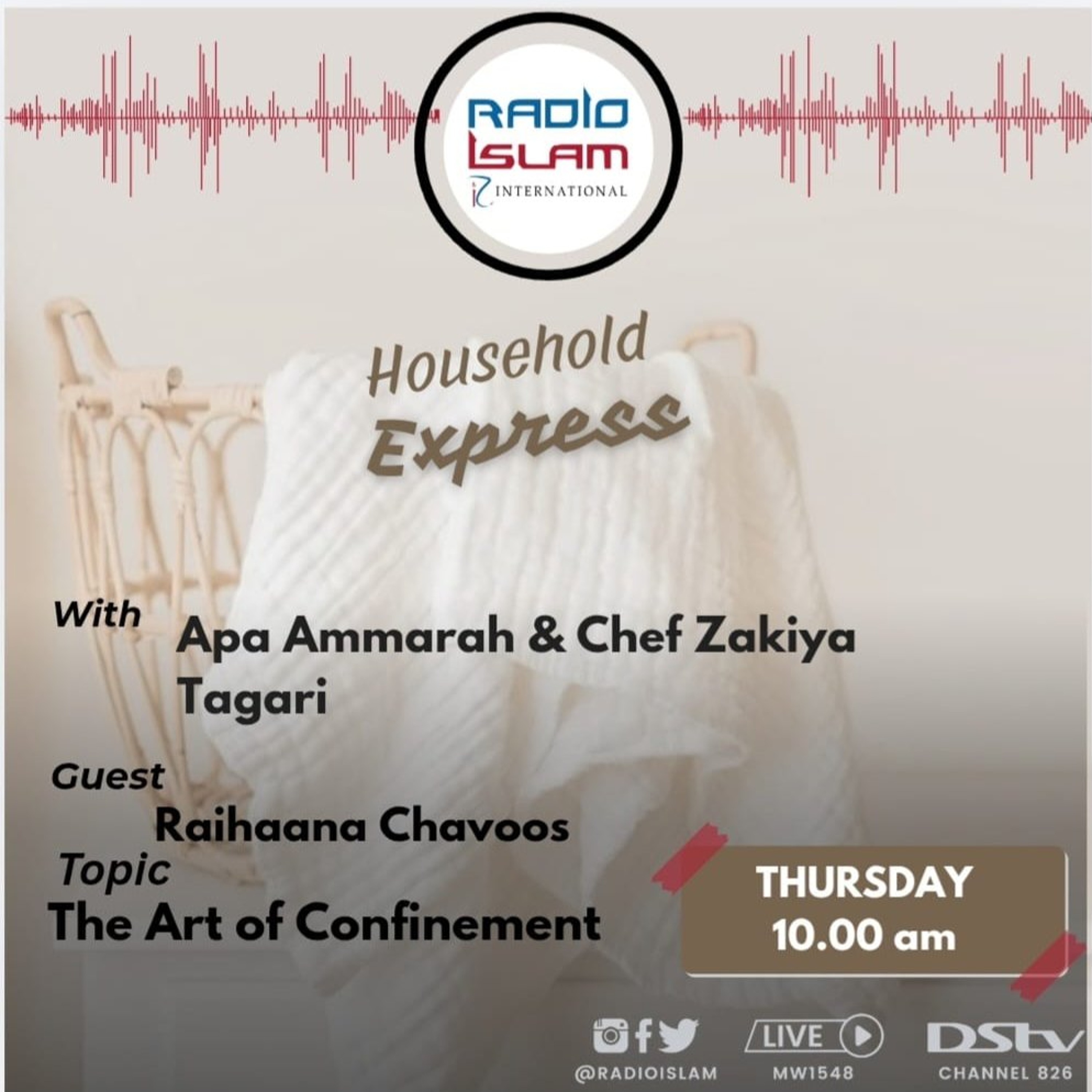 Household Express:The Art of Confinement:Raihaana Chavoos