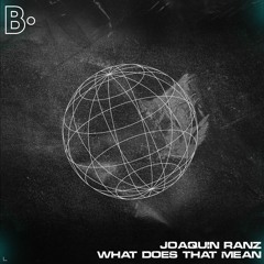 Joaquin Ranz - What Does That Mean (Original Mix) (1)