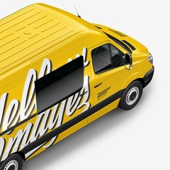 43+ Download Free Van Mockup - Half Side View (High-Angle Shot) Vehicle Mockups PSD Templates