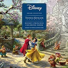 P.D.F.❤️DOWNLOAD⚡️ Disney Dreams Collection Thomas Kinkade Studios Disney Princess Coloring Poster B