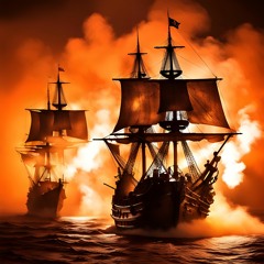 The Battle by The Black Sword Pirates