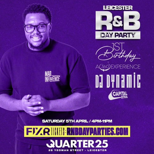LiveAudio: R&B Day Party LEICESTER | R&B X Throwbacks | DJ & Host: DJ Dynamic | 05/04/2025