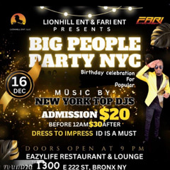 Dj Lnice X Dj Nemo X Dj Kenny Nyc Live at Big People Party 12-16-23