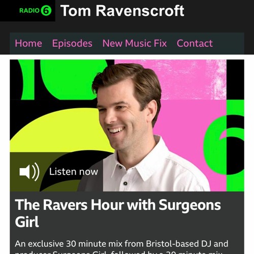 Stream BBC Radio 6 Music - Tom Ravenscroft Ravers hour 2.12.22 by Surgeons  Girl | Listen online for free on SoundCloud