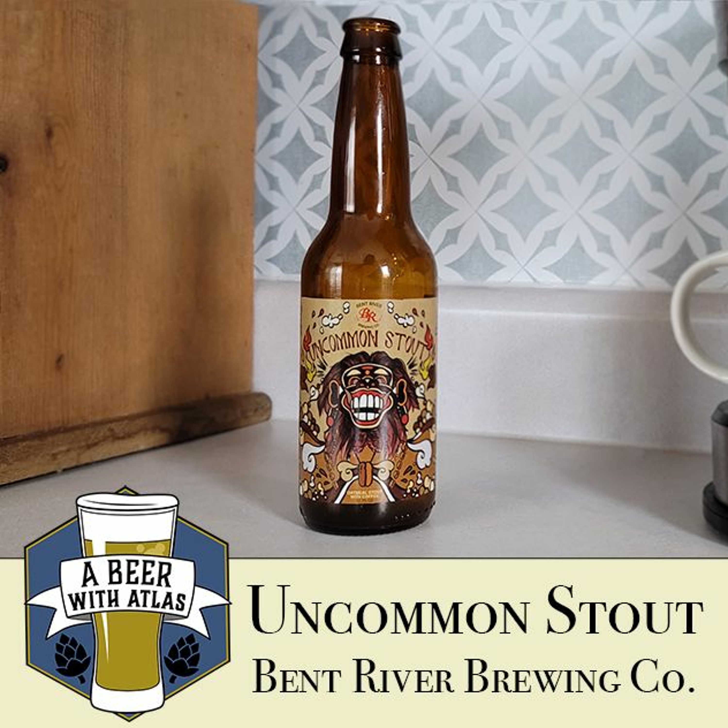 Uncommon Stout, Bent River Brewing Company - A Beer with Atlas 137 - travel nurse beer podcast