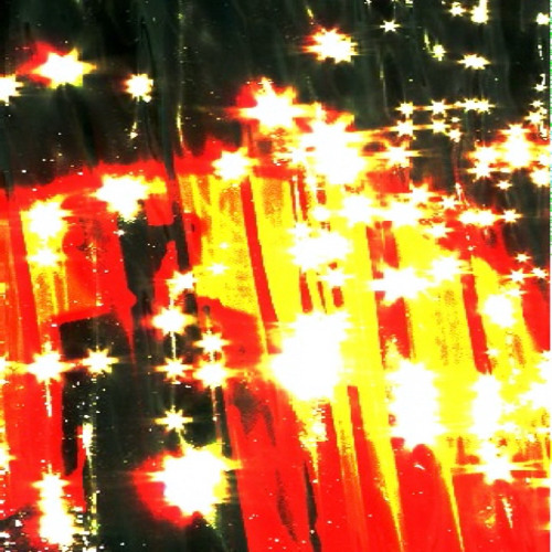 The lightning stars within my broken tears
