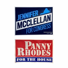 Jennifer McClellan Yard Sign  Panny Rhodes Yard Sign