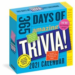 GET [PDF EBOOK EPUB KINDLE] 365 Days of Amazing Trivia! Page-A-Day Calendar 2021 by