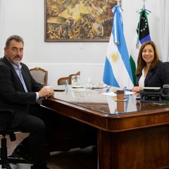 Gustavo San Román-Con importantes anuncios para Río Colorado, la Gobernadora recibió  San Román