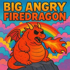 big angry firedragon
