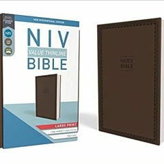 📚 50+ NIV, Value Thinline Bible, Large Print, Leathersoft, Brown, Comfort Print by Zondervan (