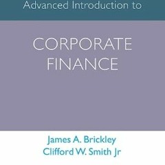 )+ Advanced Introduction to Corporate Finance, Elgar Advanced Introductions series  )Book+