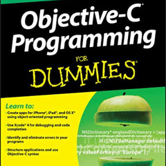 FREE EPUB 📘 Objective-C Programming For Dummies by  Neal Goldstein PDF EBOOK EPUB KI