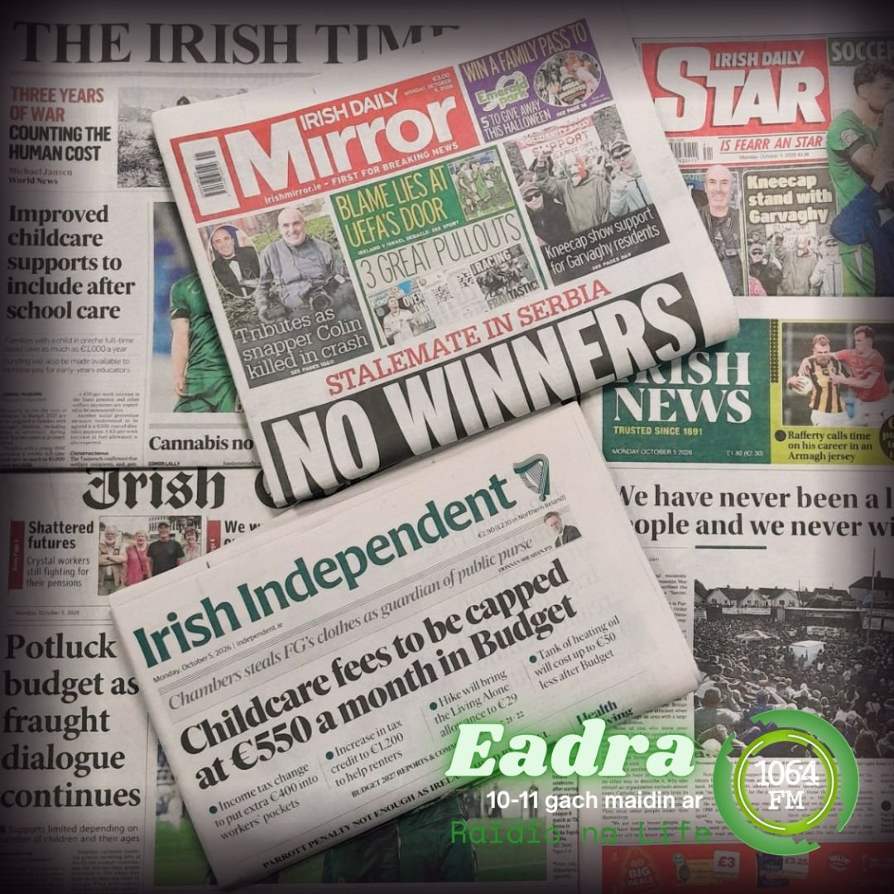 Nuachtáin an Luain - 5 Deireadh Fómhair 2026