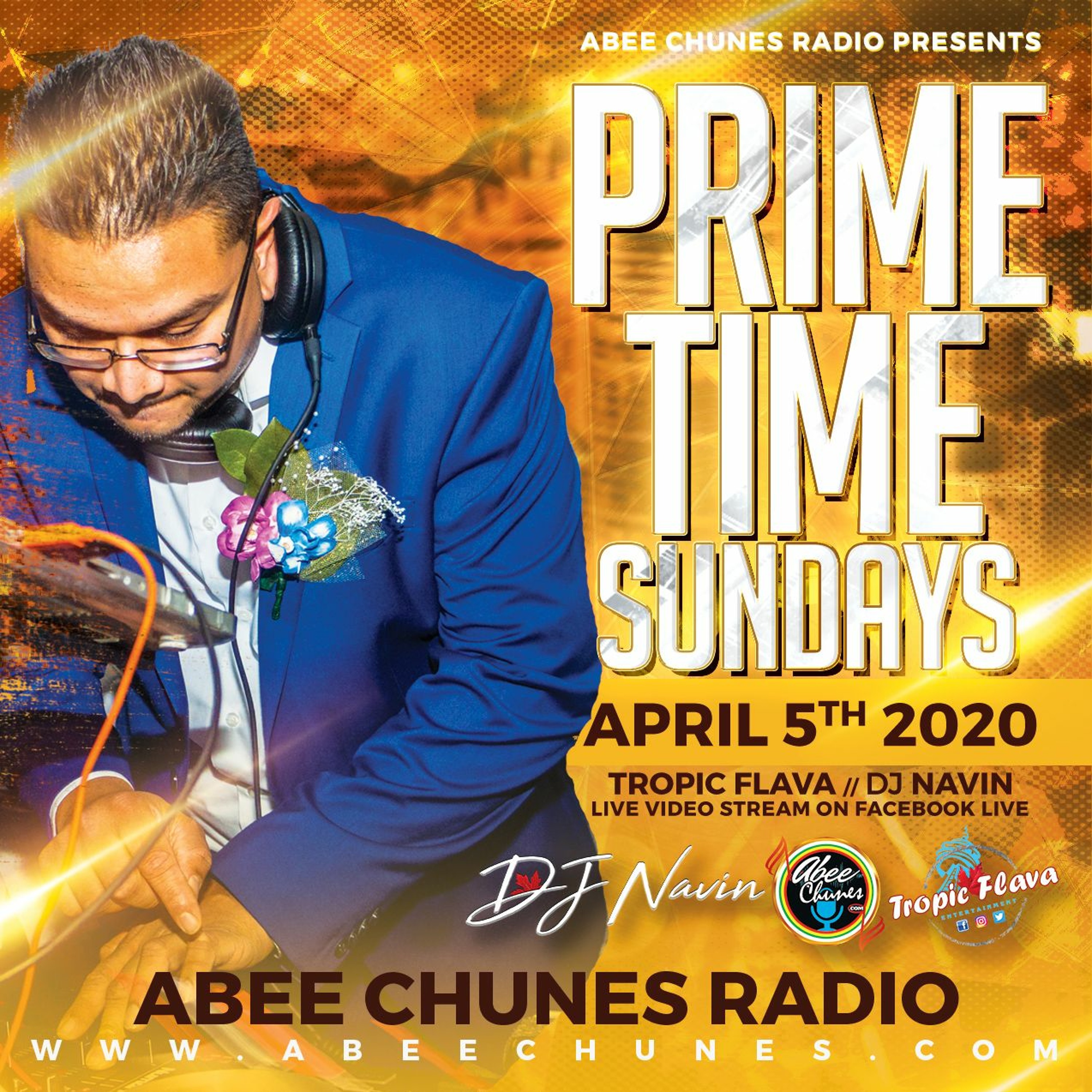Prime Time Sunday April 5 2020 With DJ Navin on Abee Chunes episode artwork
