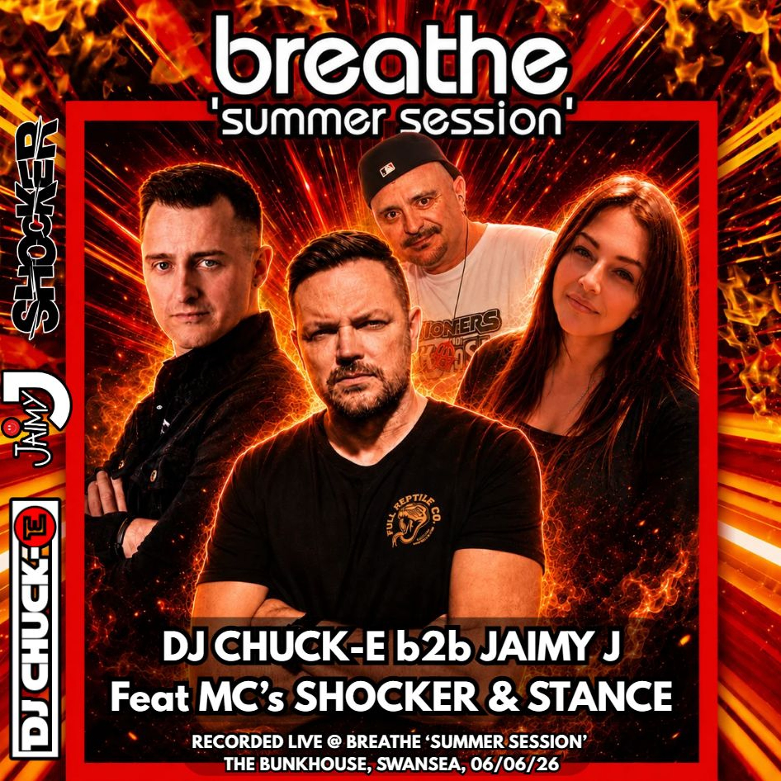 DJ Chuck-E b2b Jaimy J feat Shocker and Stance, Live at Breathe Summer Session, Swansea, 06/06/26 episode artwork