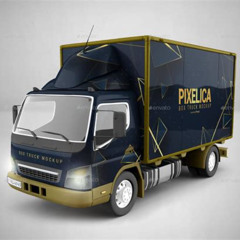 Lastwagen Mockup Download Free Kostenlos Downloaden