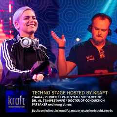 Thalia & Thekoosy B2B @ KRAFT Premium Pounding Techno stage Hartstocht Zomerliefde Festival 2024