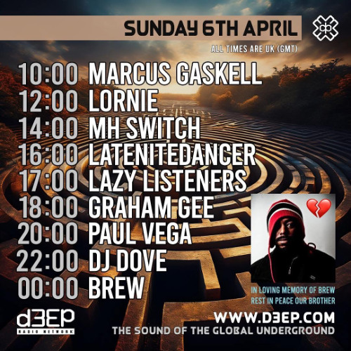 D3EP Radio Network - Music with Soul - 6th April 25