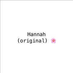 Hannah (original) - Juliana Daikawa