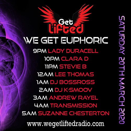CLARA D WE GET EUPHORIC GUESTMIX  21ST MARCH 2020