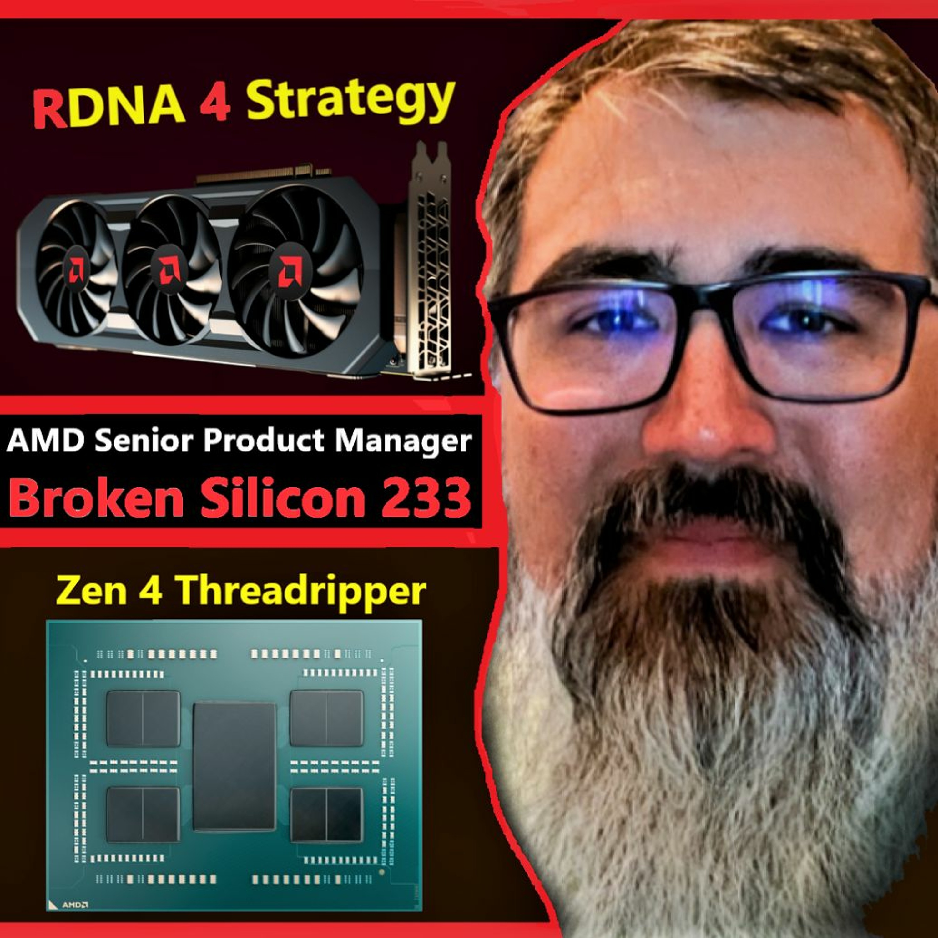 cover of episode 233. Ryzen 5 9600X3D vs Intel i5-14600K, Nvidia 4080 SUPER, RDNA 4, AMD Threadripper