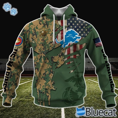 Detroit lions cheap camo sweatshirt