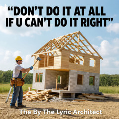 don't Do it at all if u can't do it right